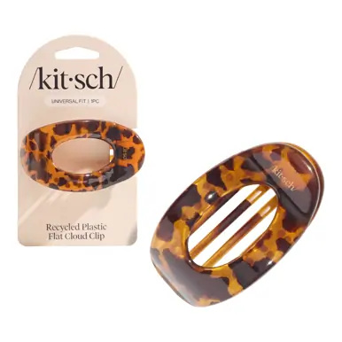 Kitsch Recycled Plastic Medium Flat Cloud Clip - Tort