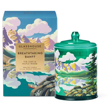 Glasshouse Fragrances 380g Candle - Breathtaking Banff 