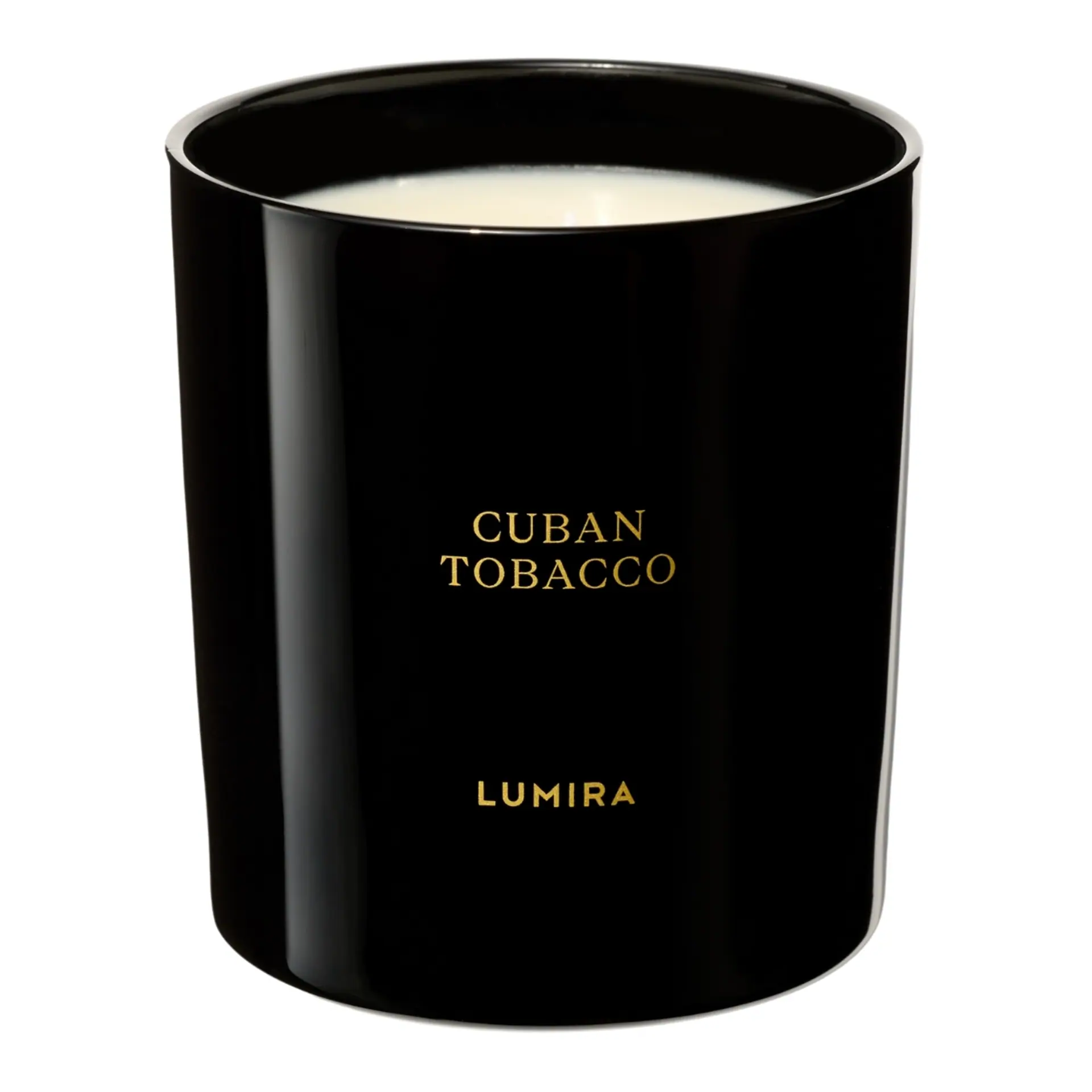 Lumira Glass Candle - Cuban Tobacco Large