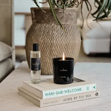 Lumira Black Candle Il Giardino
