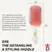 Denman D38 Floral Fantasies Power Paddle Brush