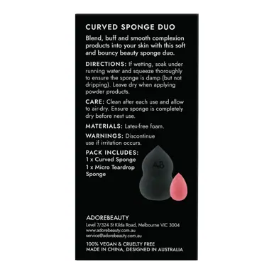 Adore Beauty Curved Sponge Duo LIMITED EDITION