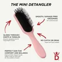 Denman D90 Pastel Pink Tangle Tamer Ultra Mini Brush