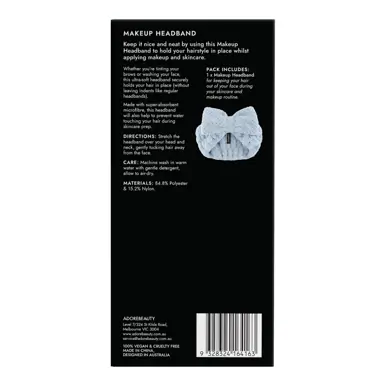 Adore Beauty Makeup Headband - Blue LIMITED EDITION