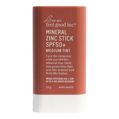 We Are Feel Good Inc. Mineral Zinc Stick SPF50+ Medium Tint 22g