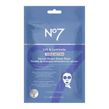 No7 Lift & Luminate Triple Action Serum Mask