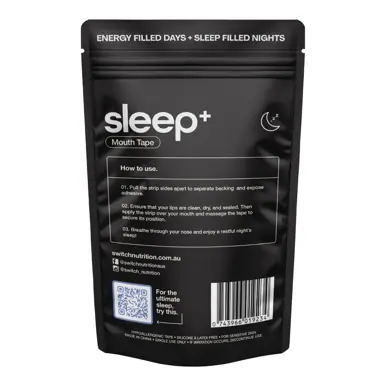 Switch Nutrition Mouth Tape Pouch (30 Strips)