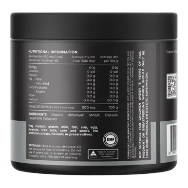 Switch Nutrition Shilajit (60 Capsules) 8:1 Extract