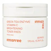 INNISFREE Green Tea Enzyme Vitamin C Brightening Toner Pad 60ea
