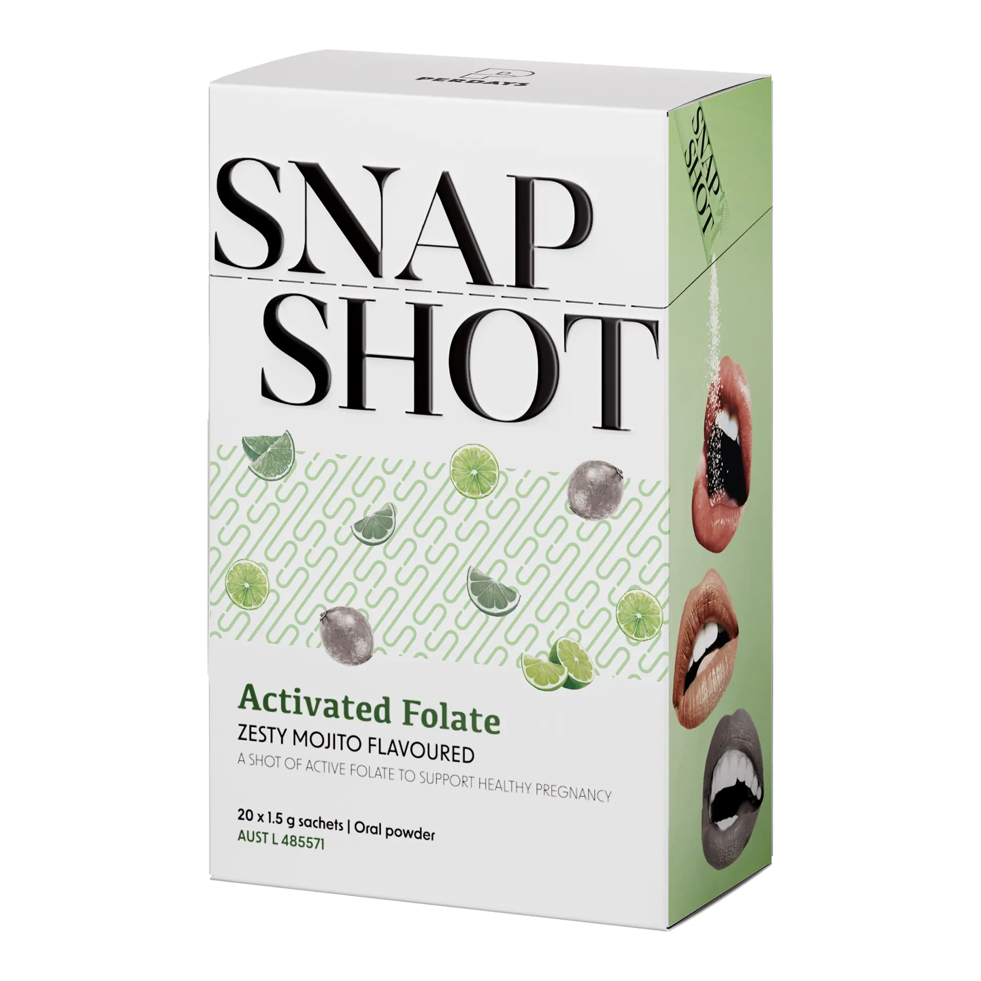 Perdays SnapShot Activated Folate Zesty Mojito Flavour