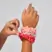 Kitsch Ruched Satin Scrunchies 5pc Set - Assorted Cherry Blossom