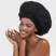 Kitsch Satin Sleep XL Adjustable Bonnet - Black