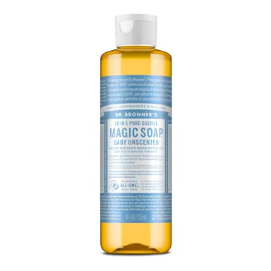 Dr. Bronner's Castile Liquid Soap - Baby Unscented 237mL