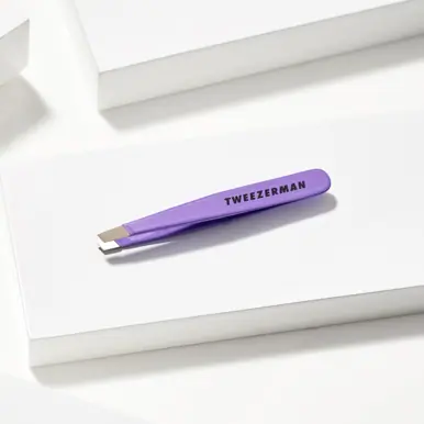 Tweezerman Mini Slant Tweezer Blooming Lilac
