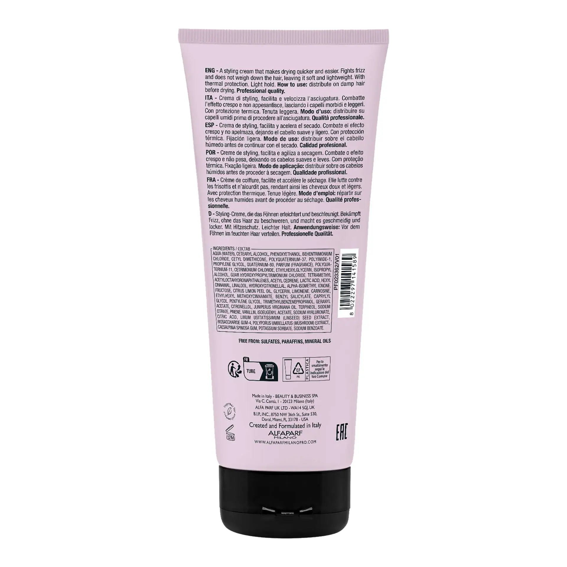 Alfaparf Milano Semi di Lino Styling Blow Dry Cream 200ml