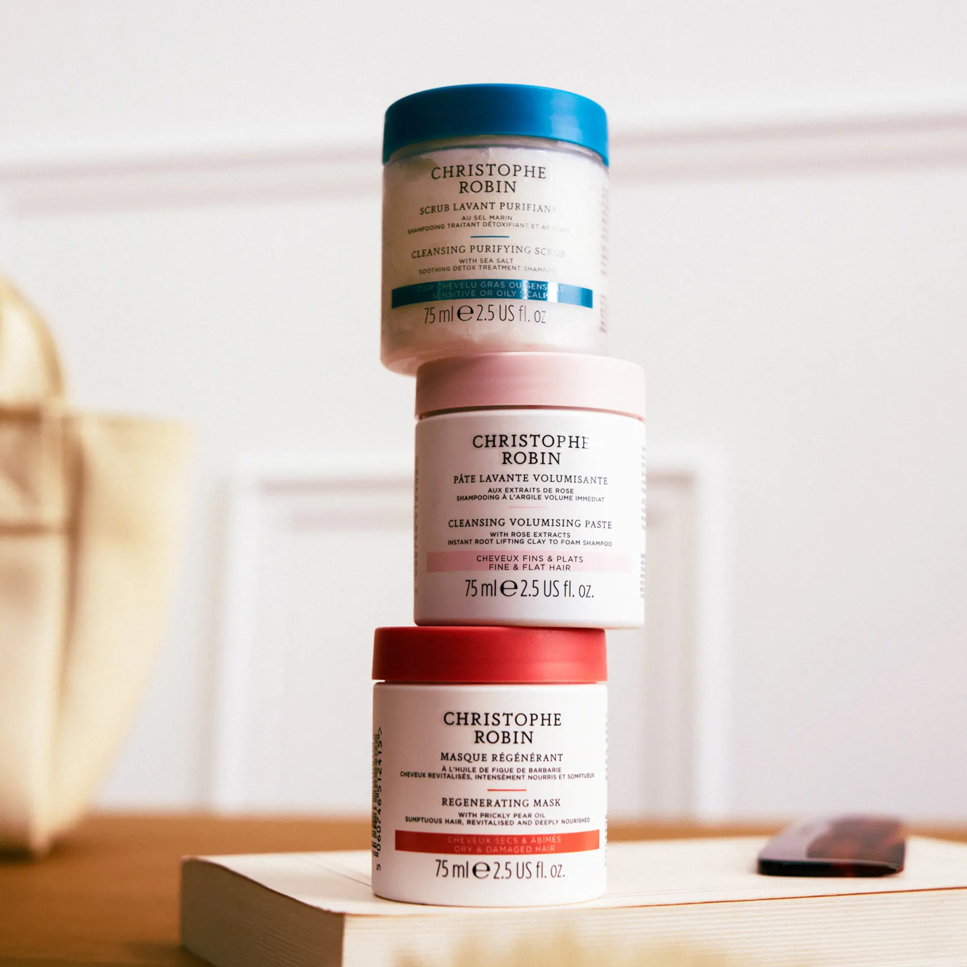 Christophe Robin Cleansing Volumising Paste Pure with Rose Extracts, 75ml