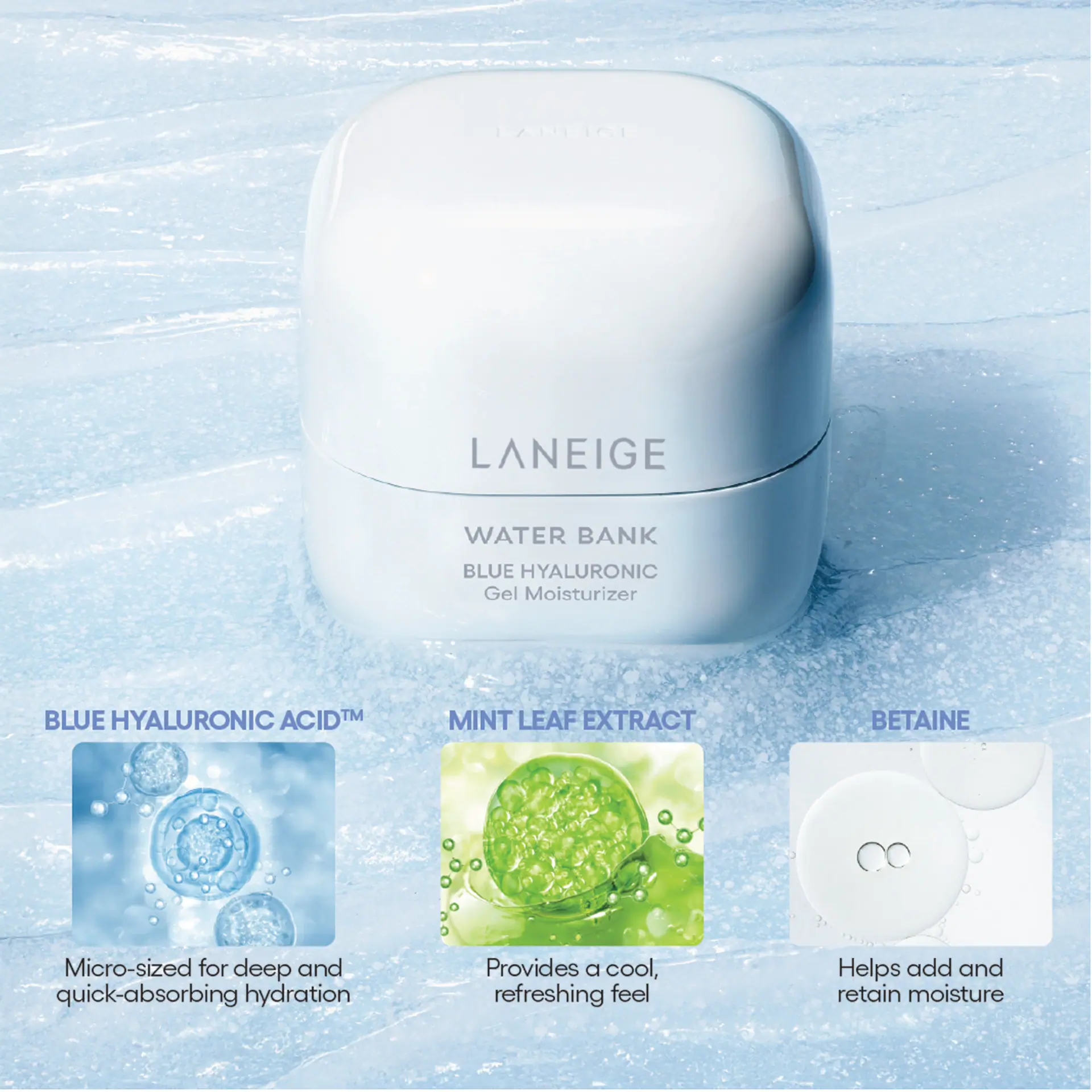 Laneige Water Bank Blue Hyaluronic Gel Moisturiser 20ml