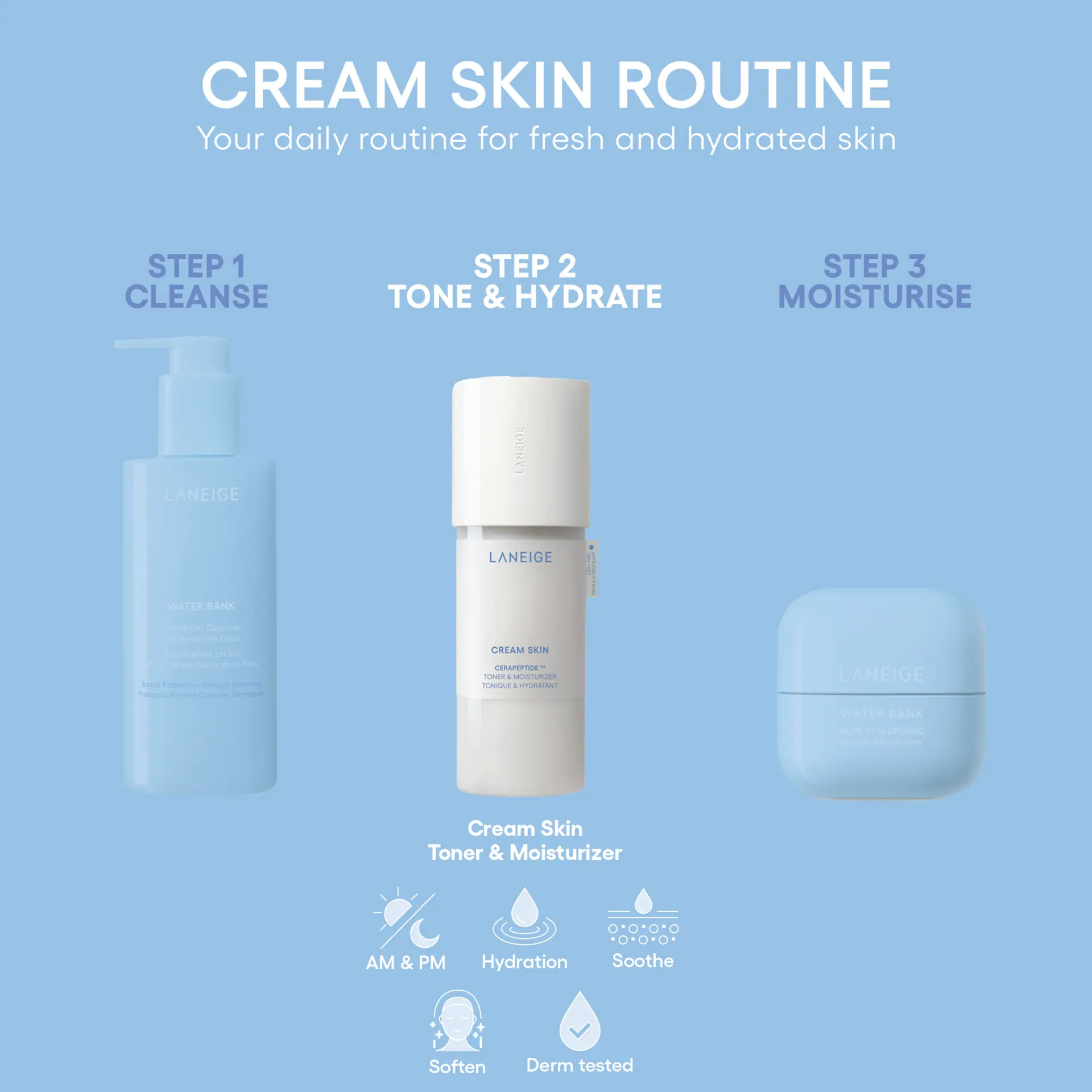 Laneige Cream Skin Cerapeptide™ Toner & Moisturizer Mist 30ml