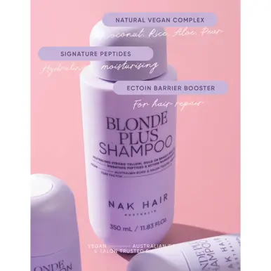 NAK Hair Signature Blonde Plus Shampoo 350ml