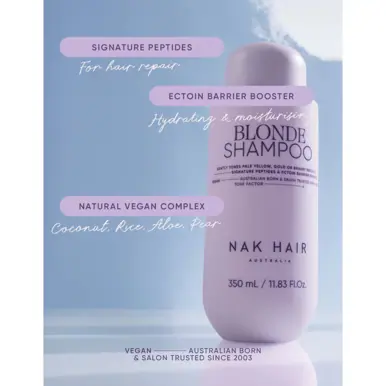 NAK Hair Signature Blonde Shampoo 350ml