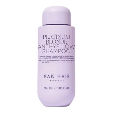 NAK Hair Signature Platinum Blonde Anti-Yellow Shampoo 350ml