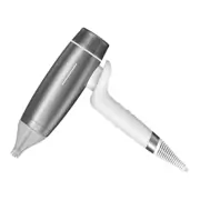 GHD speed professional hair dryer in silver white