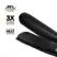ghd chronos max wide plate hair straightener in black