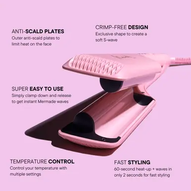Mermade Hair Double Waver - Pink