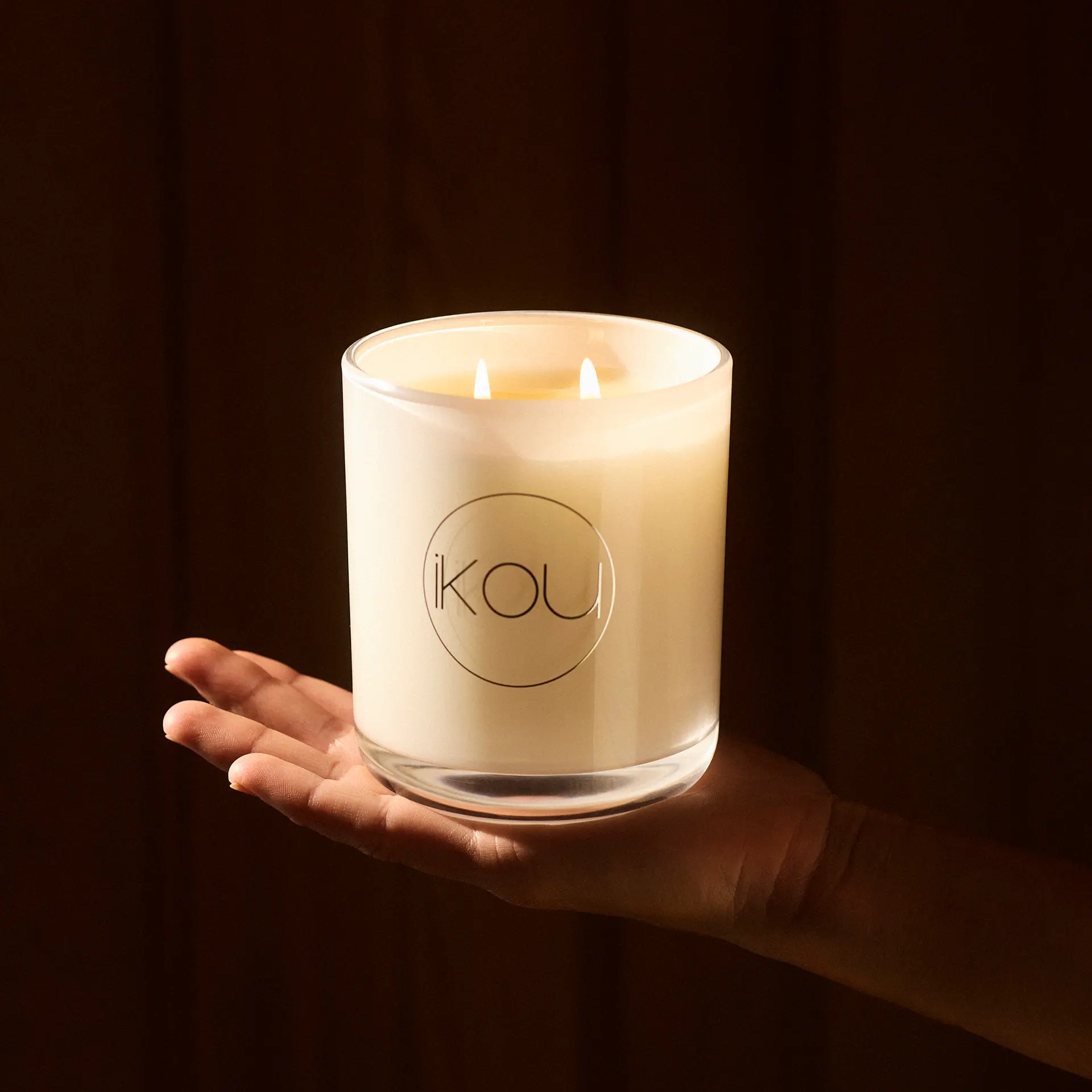 IKOU Breathe Wellness Eco-Luxury Candle Large