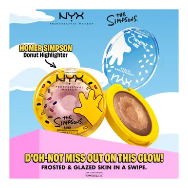 NYX Professional Makeup, Homer Simpson Donut Highlighter