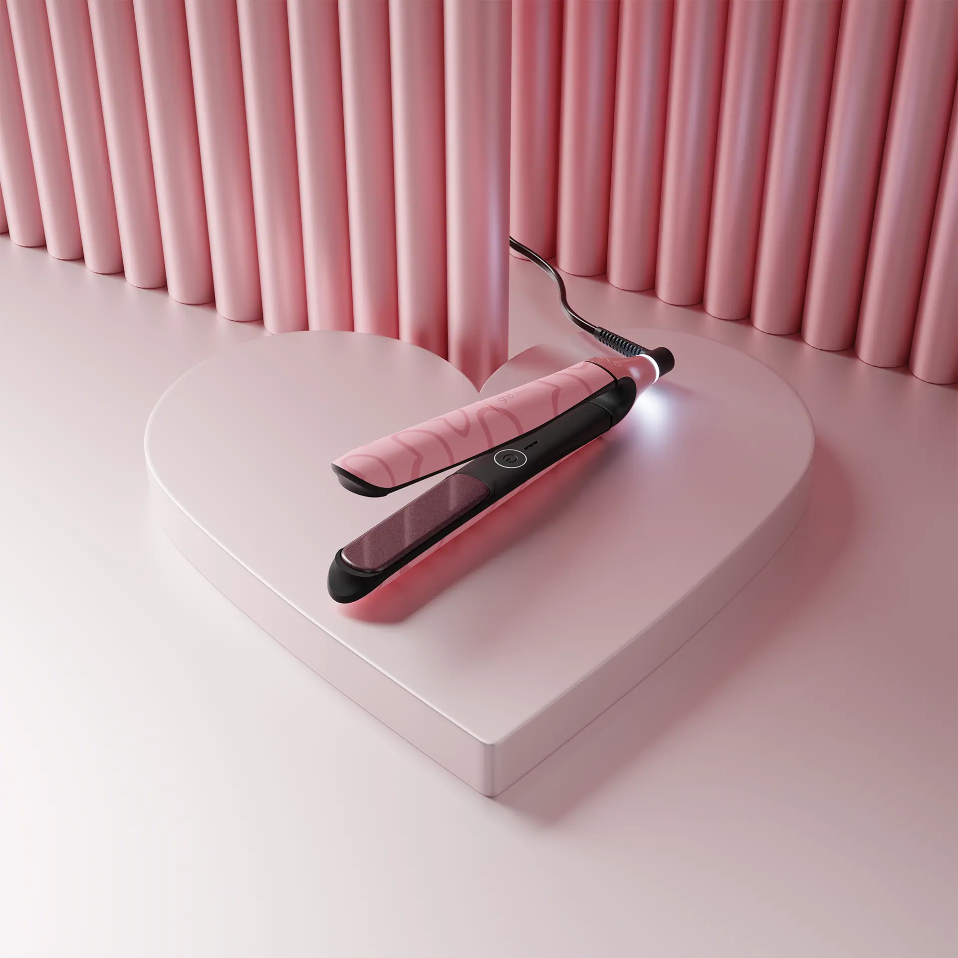 GHD Chronos Ultra-Fast Hair Straightener in Dusted Pink