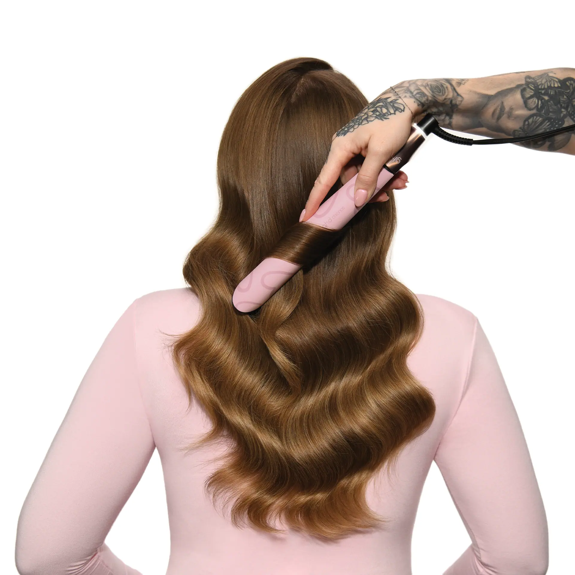GHD Chronos Ultra-Fast Hair Straightener in Dusted Pink