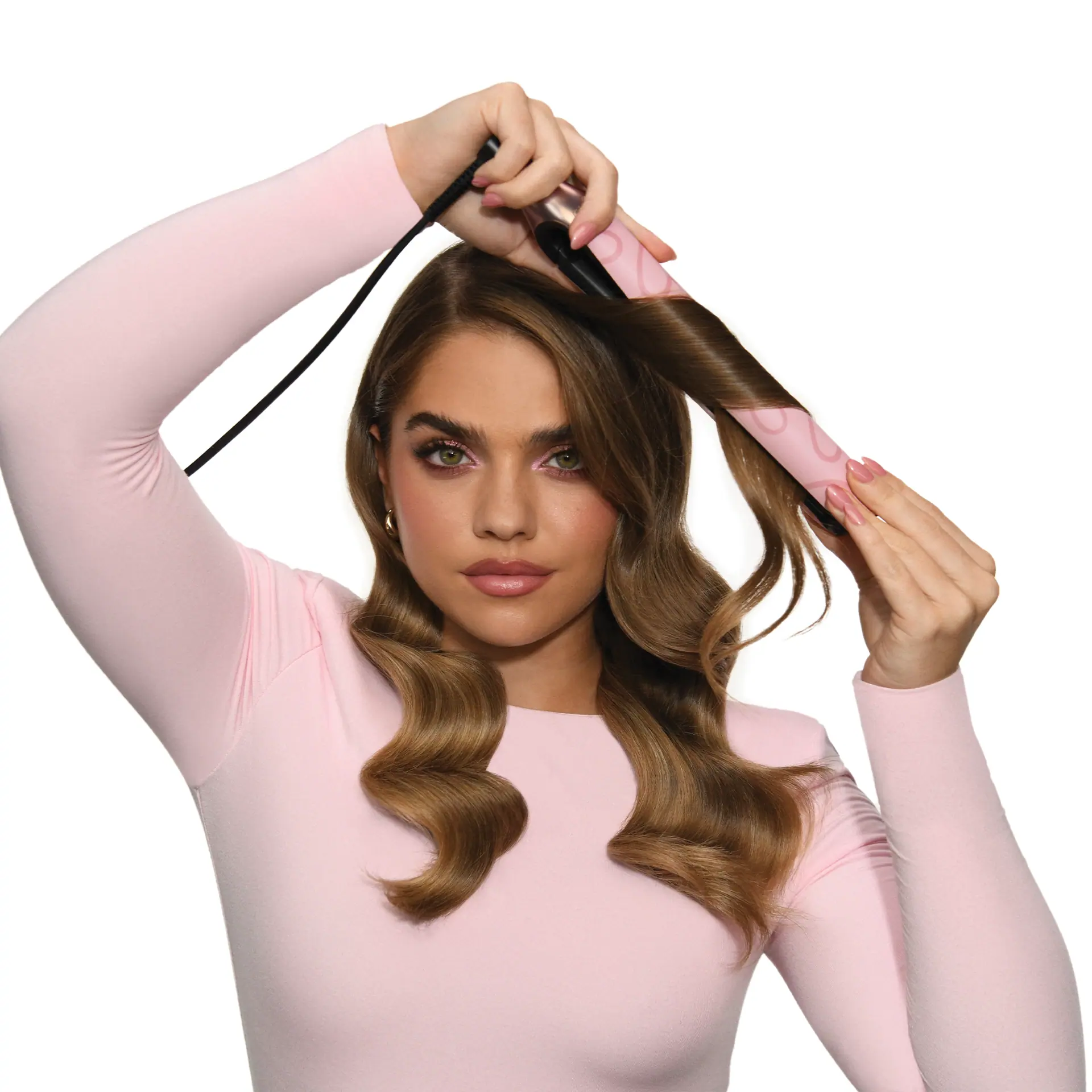 GHD Chronos Ultra-Fast Hair Straightener in Dusted Pink
