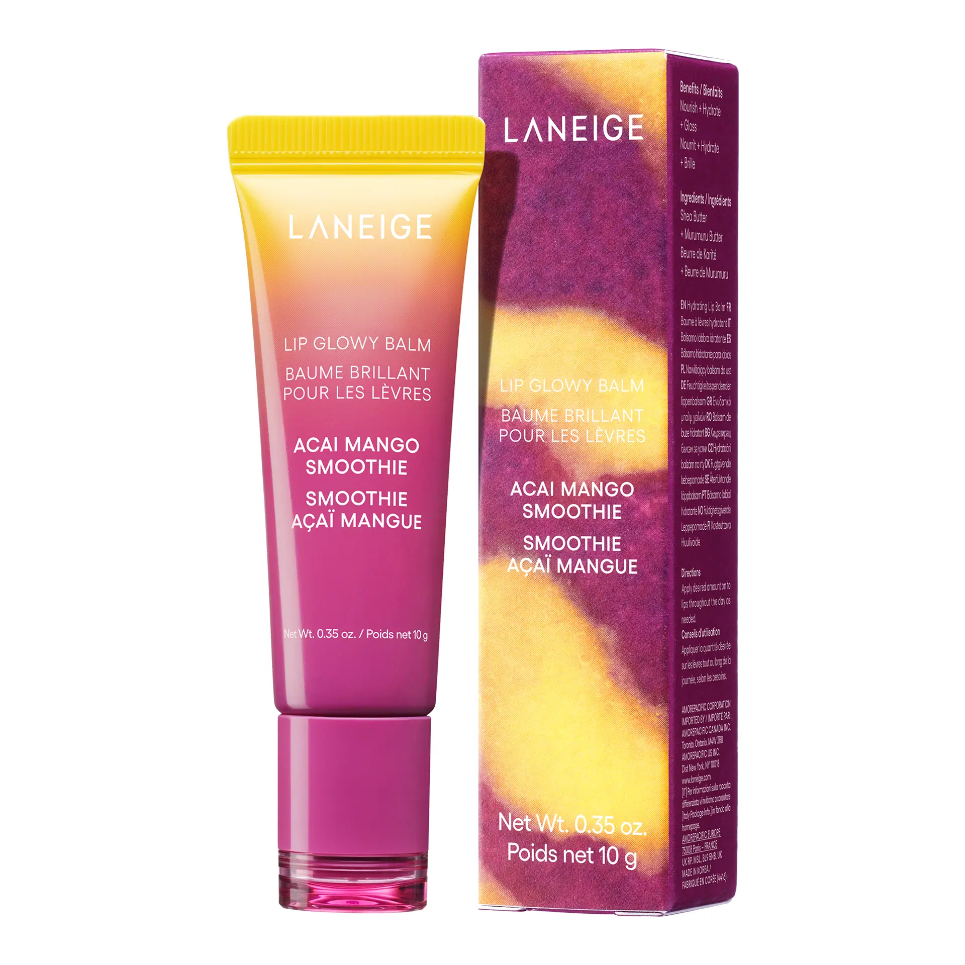 Laneige Lip Glowy Balm Acai Mango Smoothie 10g