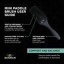 Denman D84 Mini Paddle Black Brush