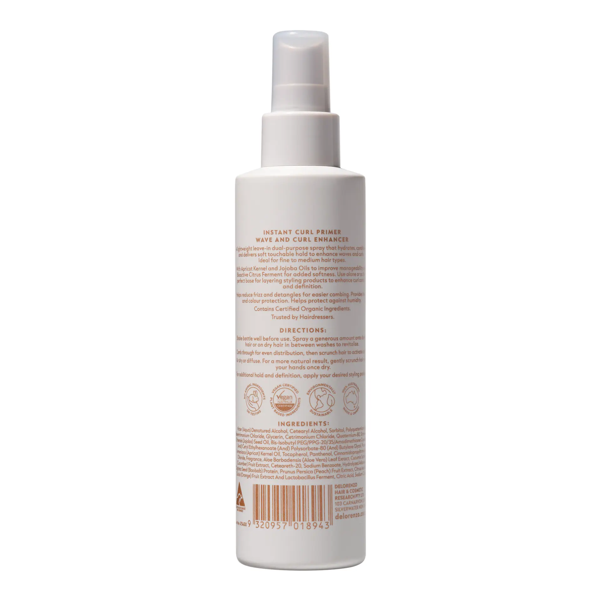 De Lorenzo Curl Primer Wave & Curl Enhancer 150mL