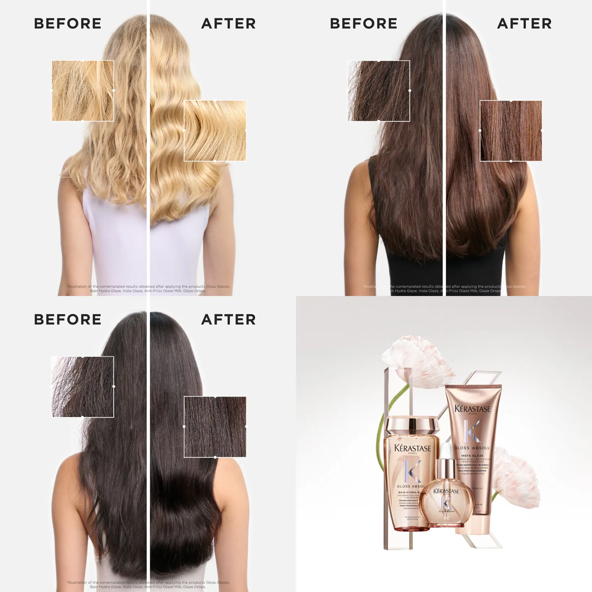 Kérastase Gloss Absolu Anti-Frizz Glaze Milk All-In-1 Spray