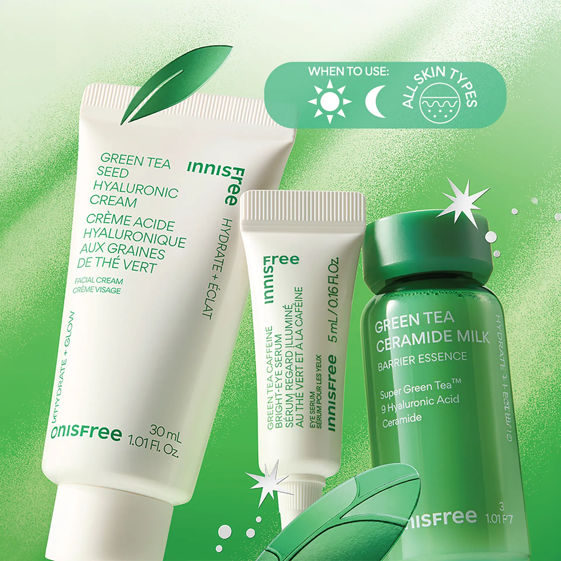 Innisfree Green Tea Mighty Minis Trio Set