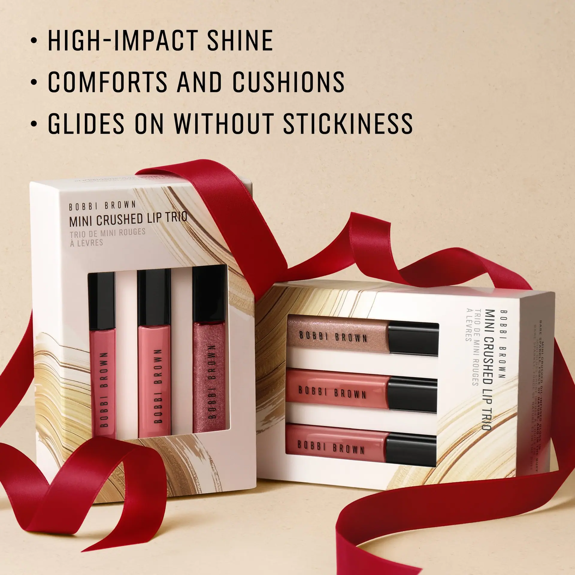 Bobbi Brown Holiday Gift Sets Mini Crushed Lip Trio Pinks