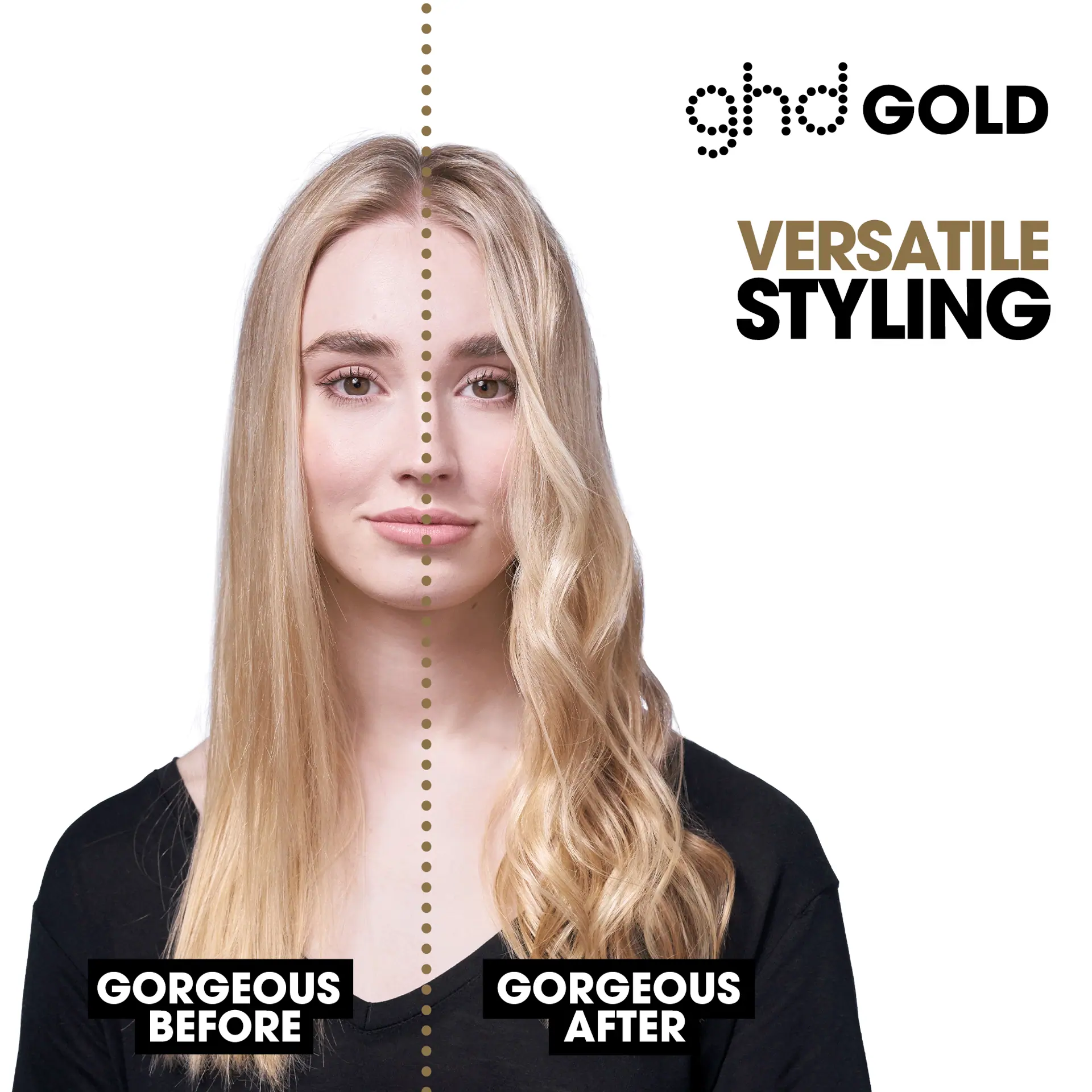 GHD Gold Hair Straightener Gift Set in Cashmere Beige