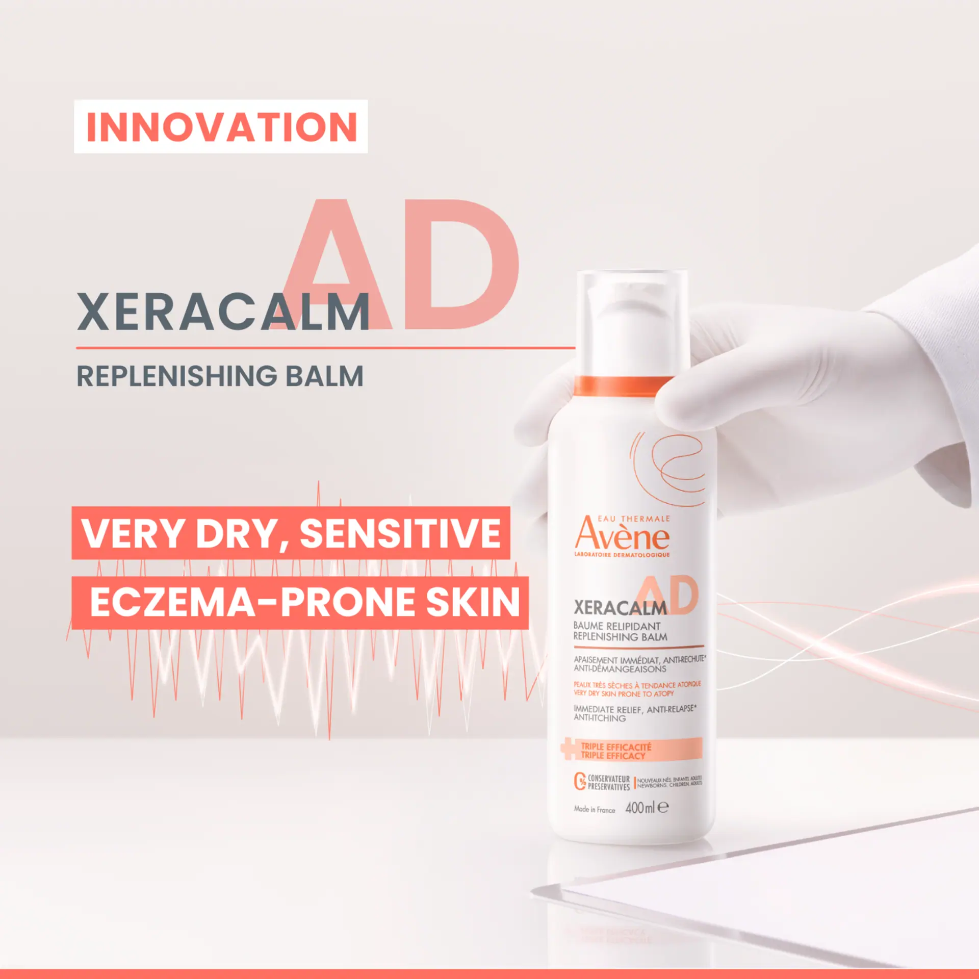 Avène XeraCalm A.D Lipid-Replenishing Balm 400ml